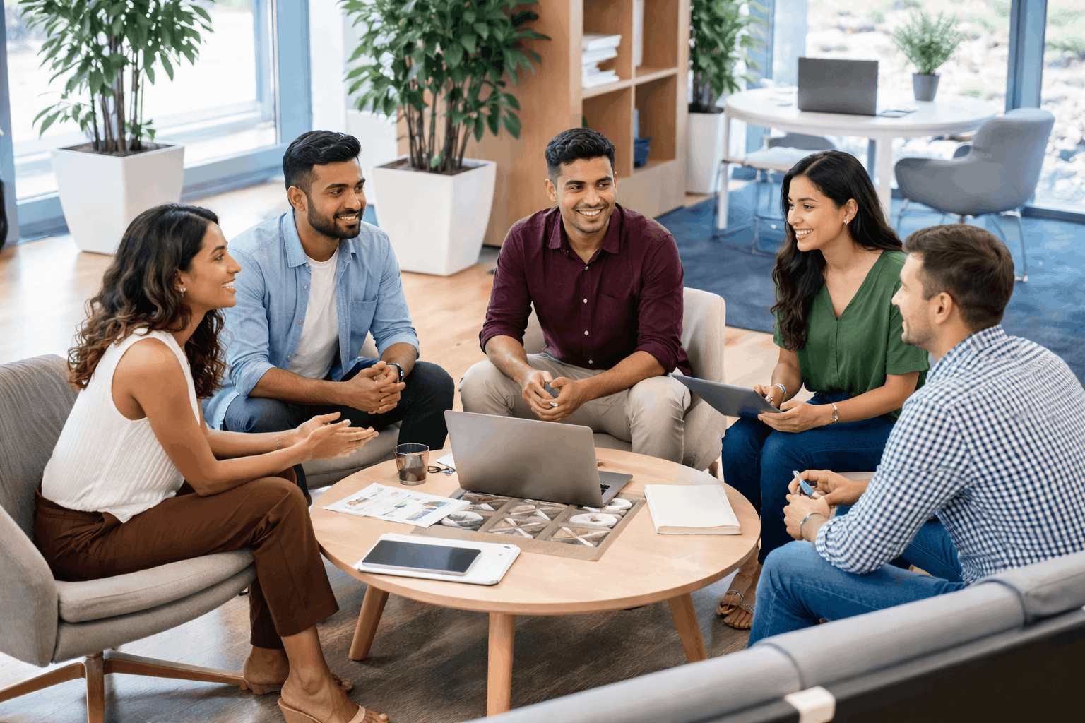 Professional team collaboration