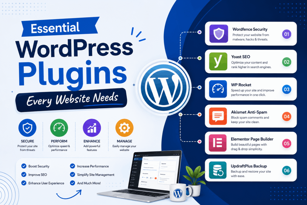 Essential WordPress Plugins Every Website Needs in 2026