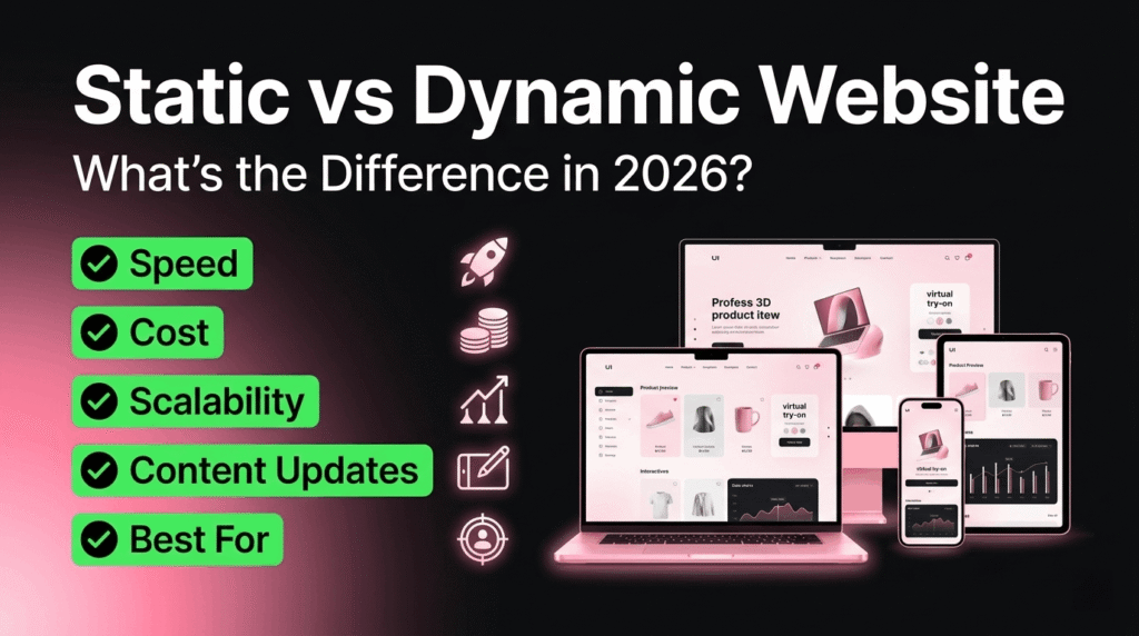 Static vs Dynamic Website: What’s the Difference in 2026?