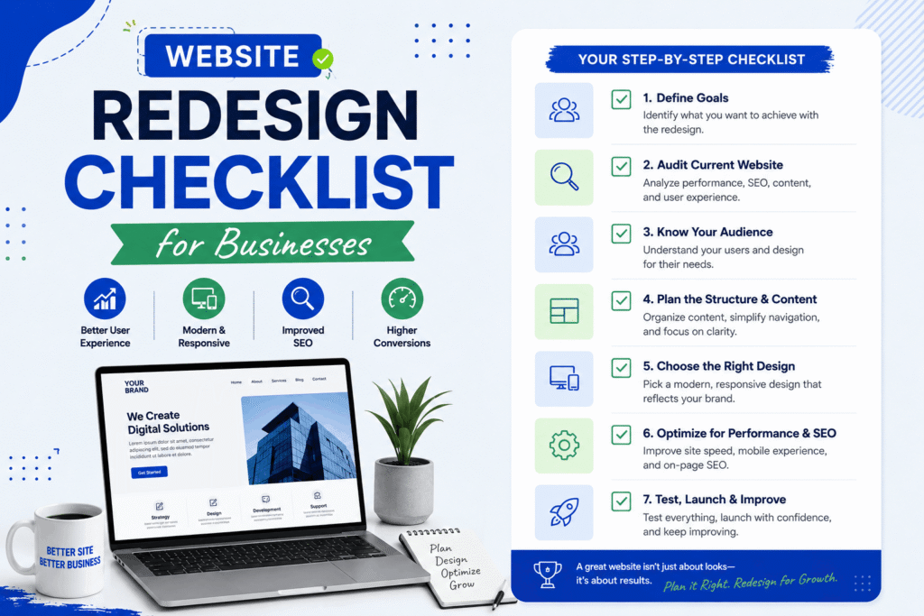 Website Redesign Checklist for Businesses in 2026
