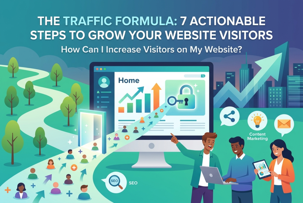 The Traffic Formula: 7 Actionable Steps to Grow Your Website Visitors in 2026